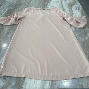 YOINS Soft Pink Long Sleeve Dress